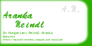 aranka meindl business card